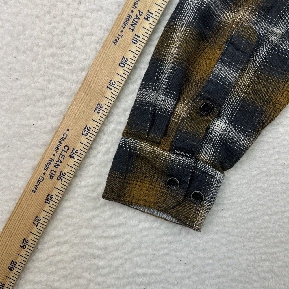 Marmot‎ Shirt Mens Medium Flannel Button-Up Plaid Workwear Outdoor - Picture 14 of 15